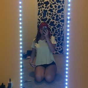 yellow polka dot shirt